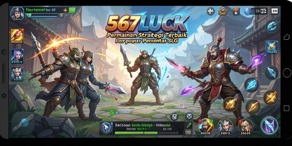 Screenshot gameplay 567LUCK menunjukkan strategi dan pertempuran yang mendebarkan.