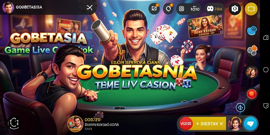Tampilan menarik dari gameplay GOBETASIA dalam suasana Live Casino.