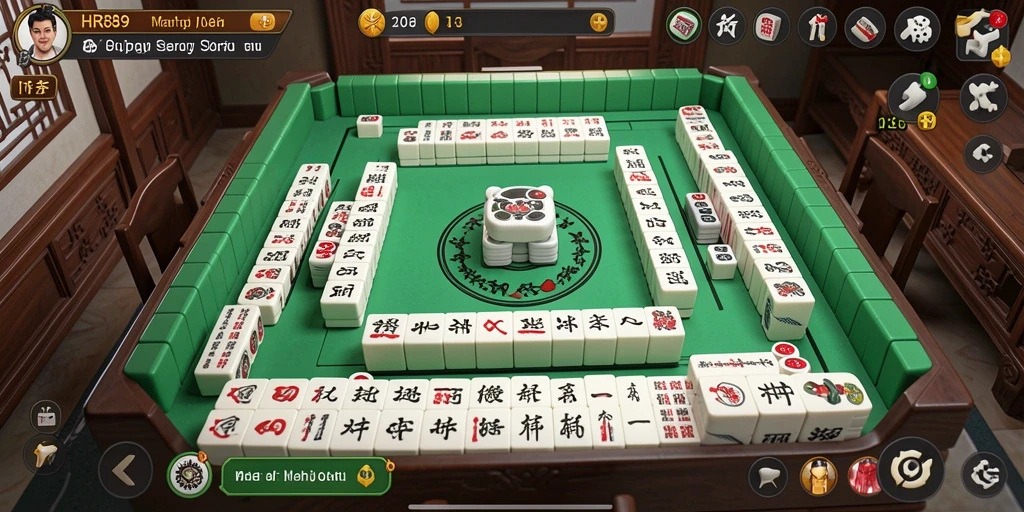 Tampilan gameplay Mahjong yang menarik di HR89.