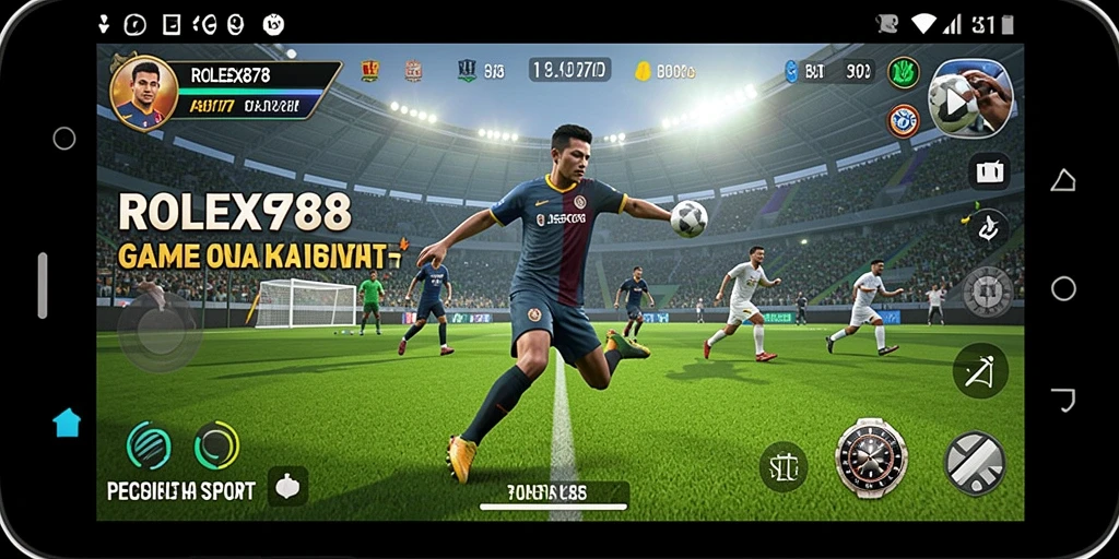Tampilan screenshot gameplay <strong>ROLEX878</strong> dengan aksi olahraga yang mendebarkan.