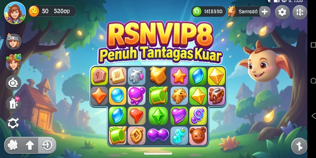Tampilan menakjubkan dari gameplay Match-3 RSNVIP8