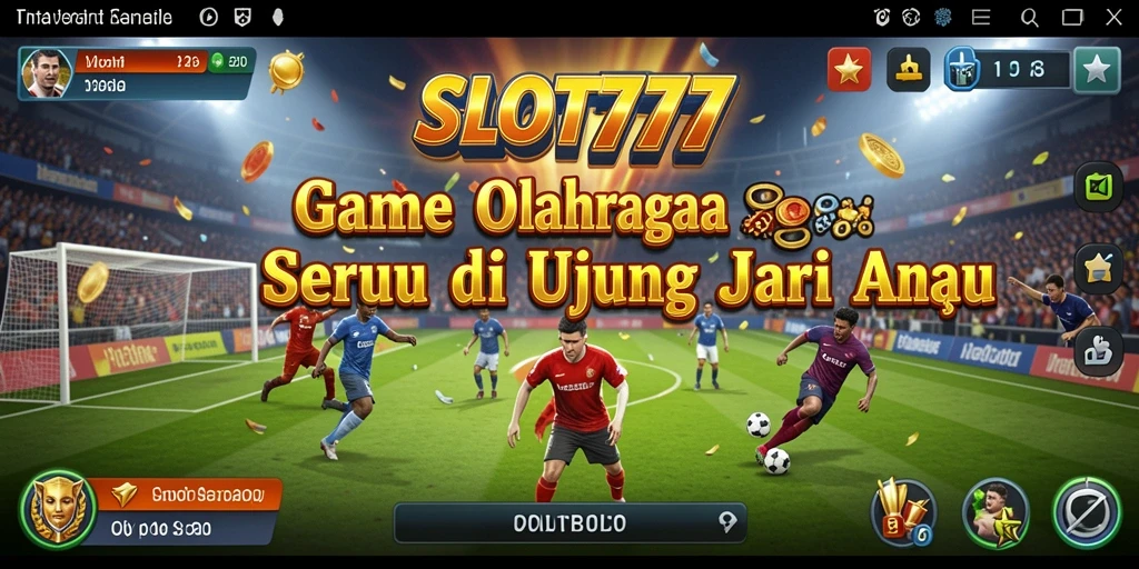 Tampilan gameplay <strong>SLOT777</strong> yang seru dan interaktif dengan elemen olahraga.