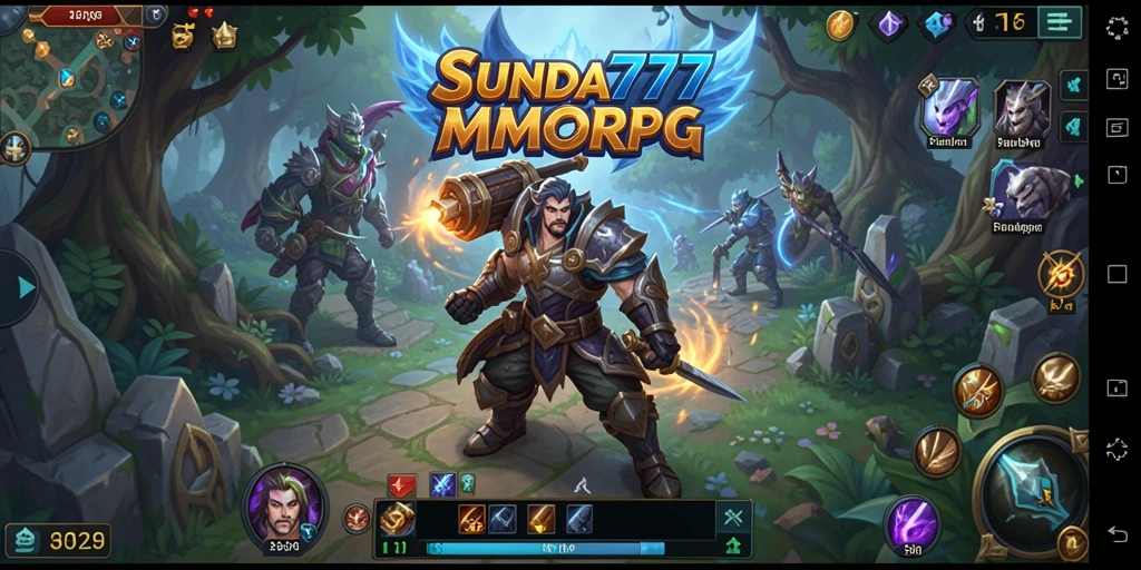 Screenshot SUNDA777 menampilkan aksi seru dalam game MMORPG.